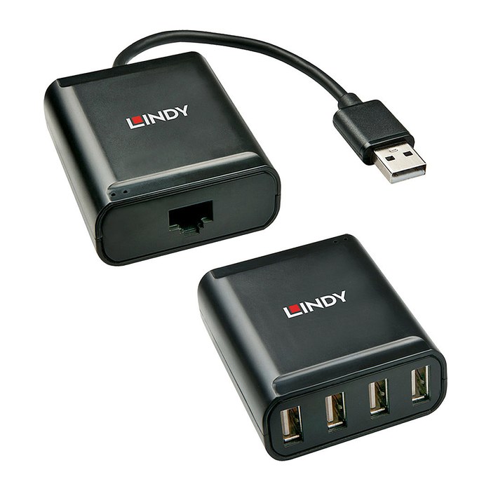 LINDY Extender USB 2.0 Cat5 4 Ports 60m
