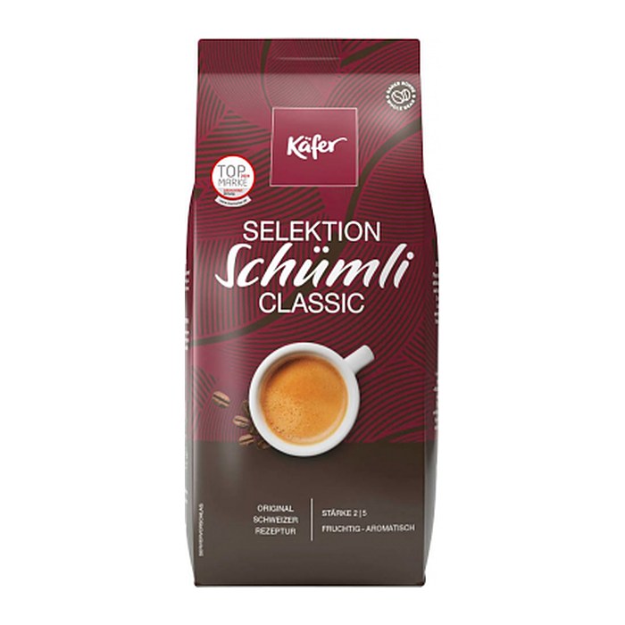 Käfer Selektion Schümli Classic Kaffeebohnen, Arabica- und Robustabohnen mild, 1 kg
