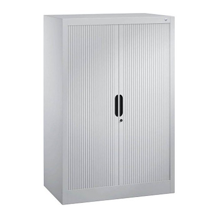 CP Omnispace Rollladenschrank silber 2 Fachböden 80,0 x 42,0 x 123,0 cm