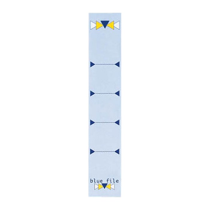 bluefile Ordneretiketten blue file blau für 5,0 cm Rückenbreite, 10 St.