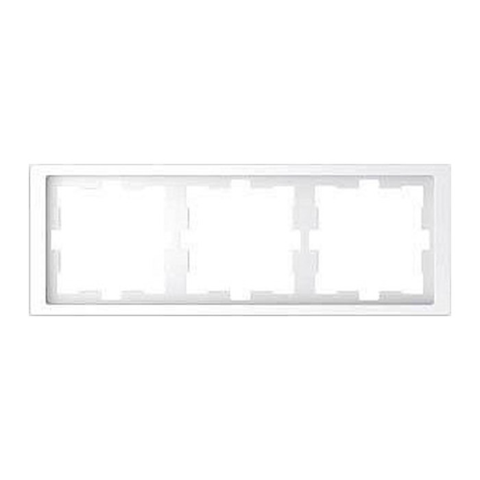 MERTEN  3-fach Steckdosenrahmen MEG4030-6535 D-Life weiß 22,3 x 8,1 cm, 1 St.