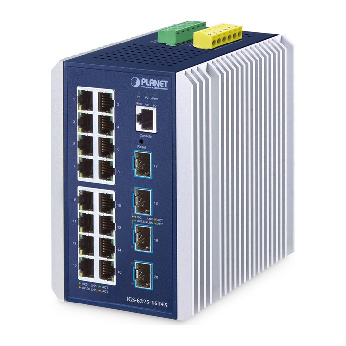 PLANET Industrial 16-Port Managed Switch IGS-6325-16T4X
