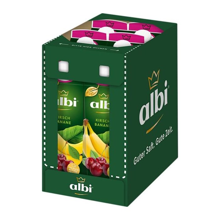 albi® Fruchtnektar Banane, Kirsche 6x 1,0 l