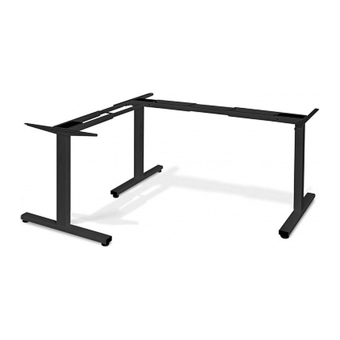 LMG elektrisch höhenverstellbares Schreibtischgestell schwarz ohne Tischplatte, T-Fuß-Gestell schwarz 100,0 - 180,0 x 57,5/69,8 cm