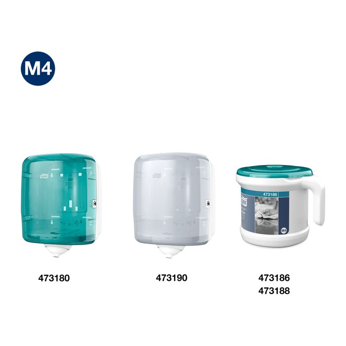 TORK Putztuchrollen Reflex™ Advanced M4 2-lagig blau, 450 Blätter, 6 Rollen