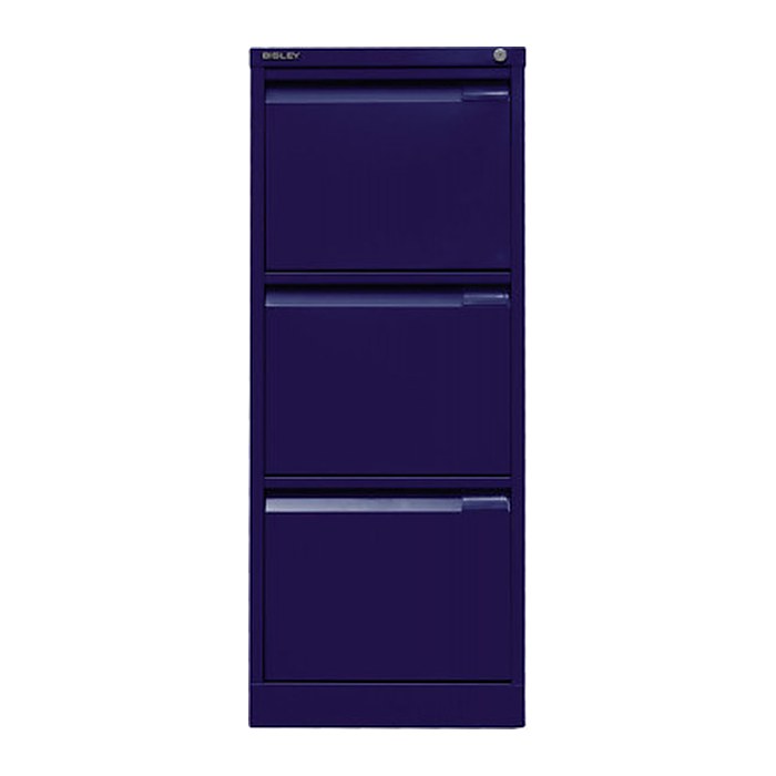 BISLEY Hängeregistraturschrank oxfordblau 3 Schubladen 41,3 x 62,2 x 101,6 cm, 1 St.