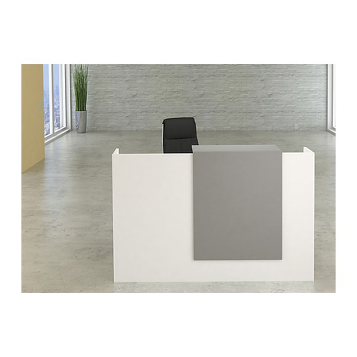 Kerkmann Empfangstheke SYDNEY gerade, weiß, grafit 160,0 x 84,0 x 110,0 cm