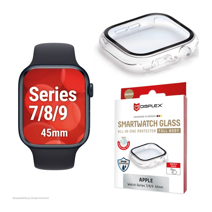DISPLEX® Smartwatch Glass All-in-One Schutz-Set für Smartwatch