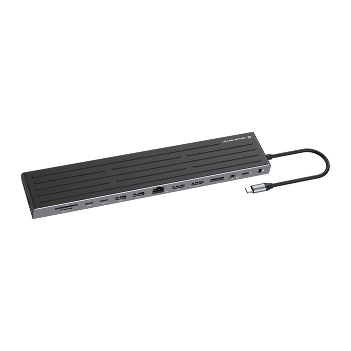 CONCEPTRONIC 14-1 Dock USB-C->2xHDMI/DP/2xUSB-C/+ 18cm sw