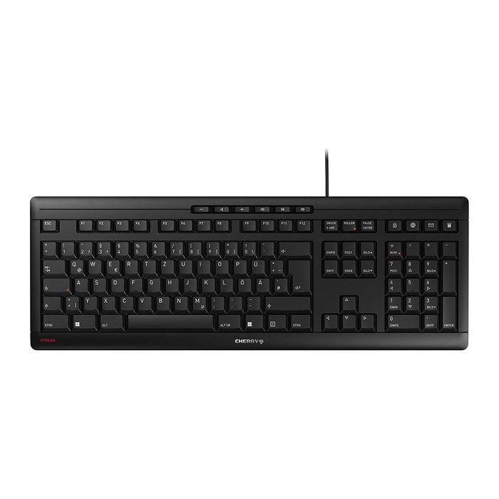 CHERRY STREAM Tastatur kabelgebunden schwarz