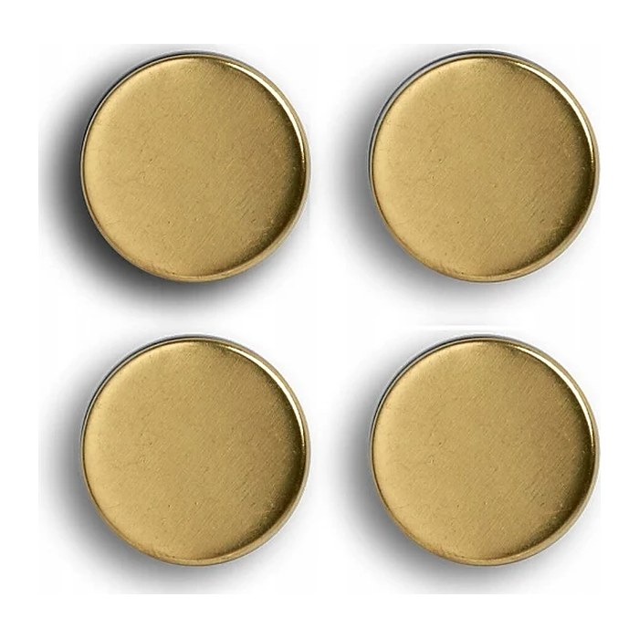 Zeller Magnete gold, Metall Ø 2,3 x 0,9 cm, 4 St.