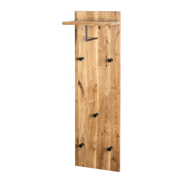 HAKU Möbel Wandgarderobe 37448 eiche Holz 5 Haken 30,0 x 100,0 cm, 1 St.