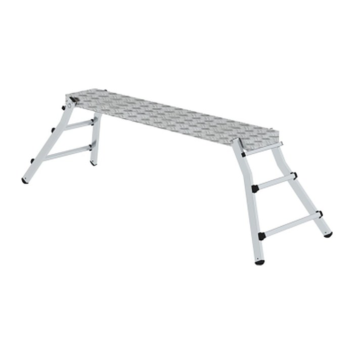 MUNK Arbeitsplattform 30409 klappbar silber 6 Sprossen 174,0 x 29,0 cm