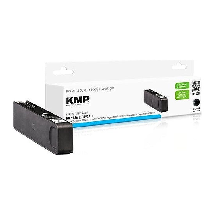 KMP H164B schwarz Druckerpatrone kompatibel zu HP 913A (L0R95AE)