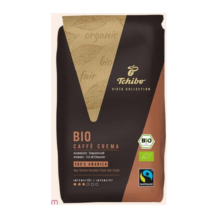 Tchibo VISTA CAFFÈ CREMA Bio-Kaffeebohnen, Arabicabohnen 1 kg