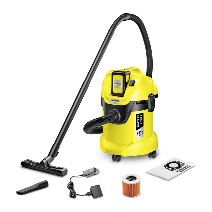 KÄRCHER Akku-Nass-/Trockensauger WD 3 Battery Set 300 W, mit 1 Akku
