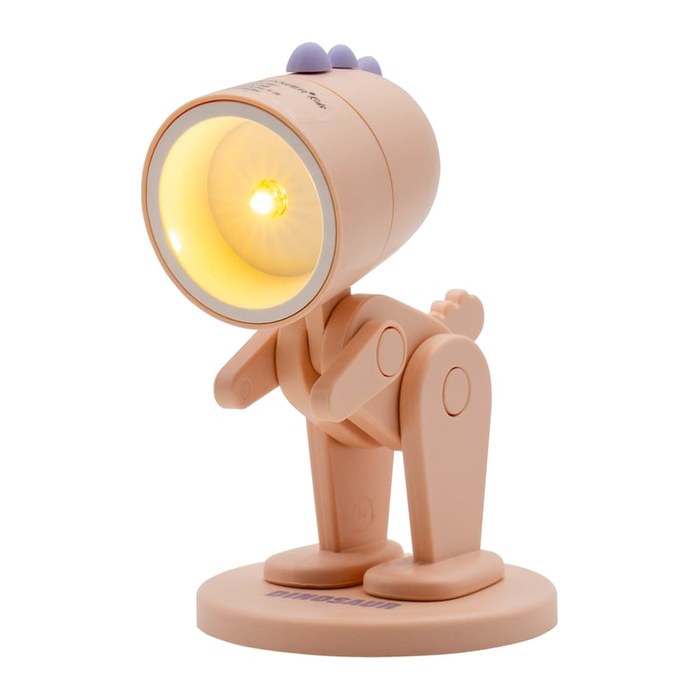 RealPower LED-Tier Taschenlampe Pink dino mit Sockel