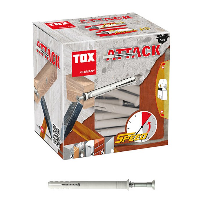 TOX ATTACK 017102281 Nageldübel Ø 8 mm x 140 mm, 50 St.