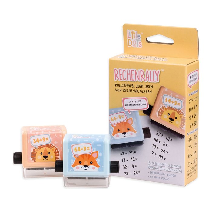 trodat Rollstempel Little Dots Rechenrally Set selbstfärbend ohne Logo, 1 St.