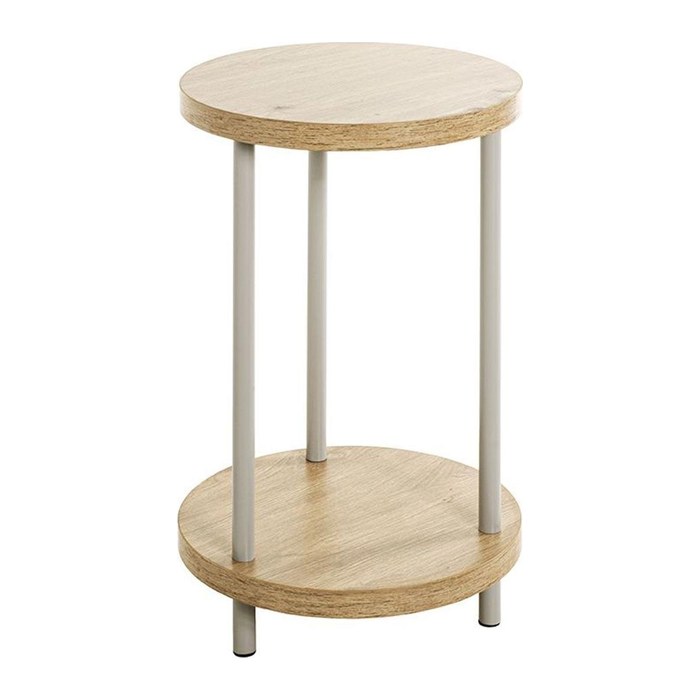 HAKU Möbel Beistelltisch rund MDF-Platte esche 30,0 x 30,0 x 50,0 cm, 1 St.