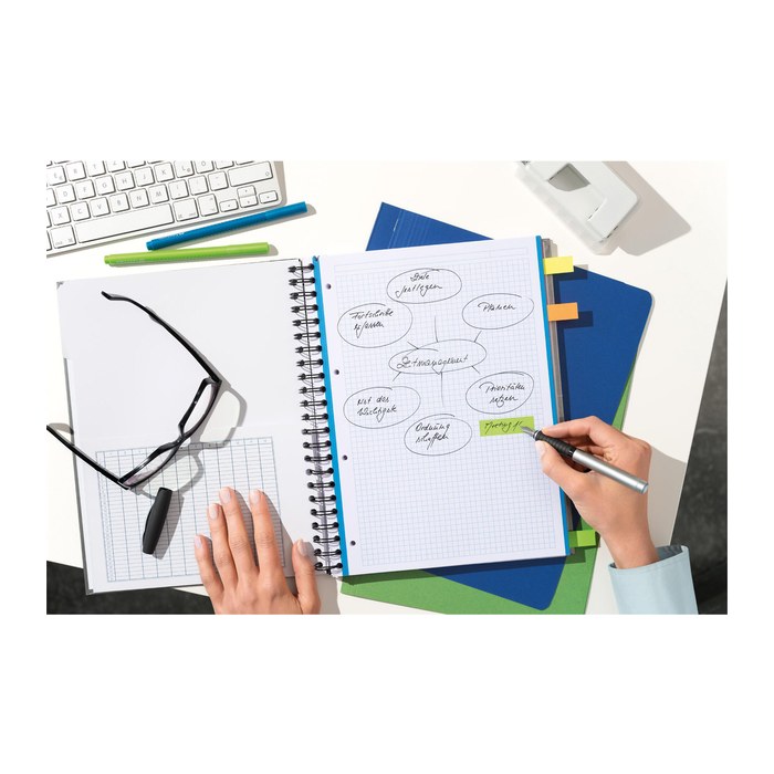 6 + 3 GRATIS: Post-it® Page Marker neon Haftmarker farbsortiert 6x 100 Streifen + GRATIS 3x 100 Streifen