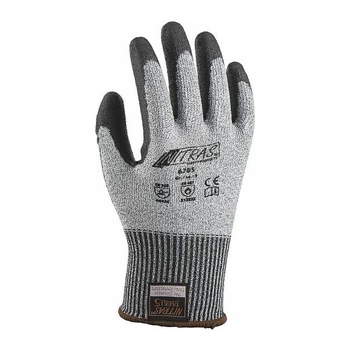 NITRAS SAFETY unisex Schnittschutzhandschuhe 6705 grau Größe 7, 10 Paar