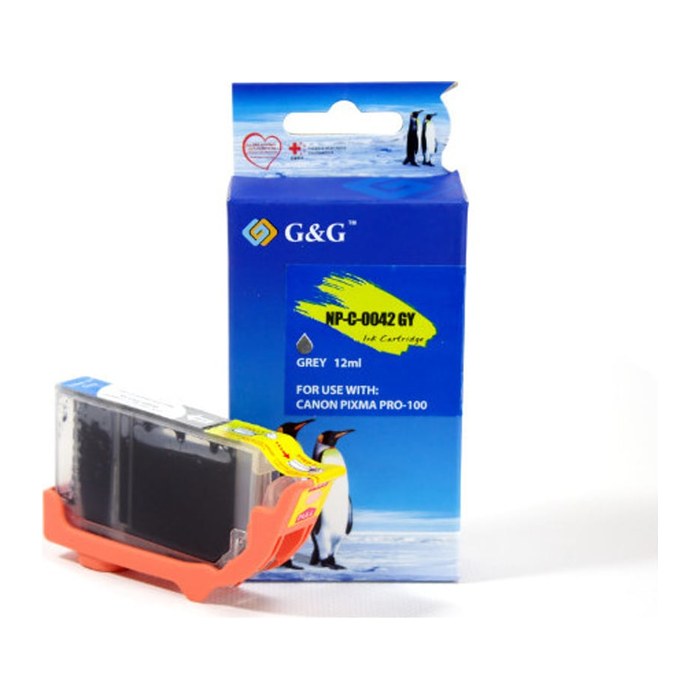 G&G Patrone kompatibel Canon CLI-42GY/ 6390B001 Grau