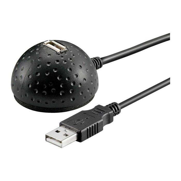 goobay USB 2.0 A Kabel 1,5 m schwarz, 1 St.