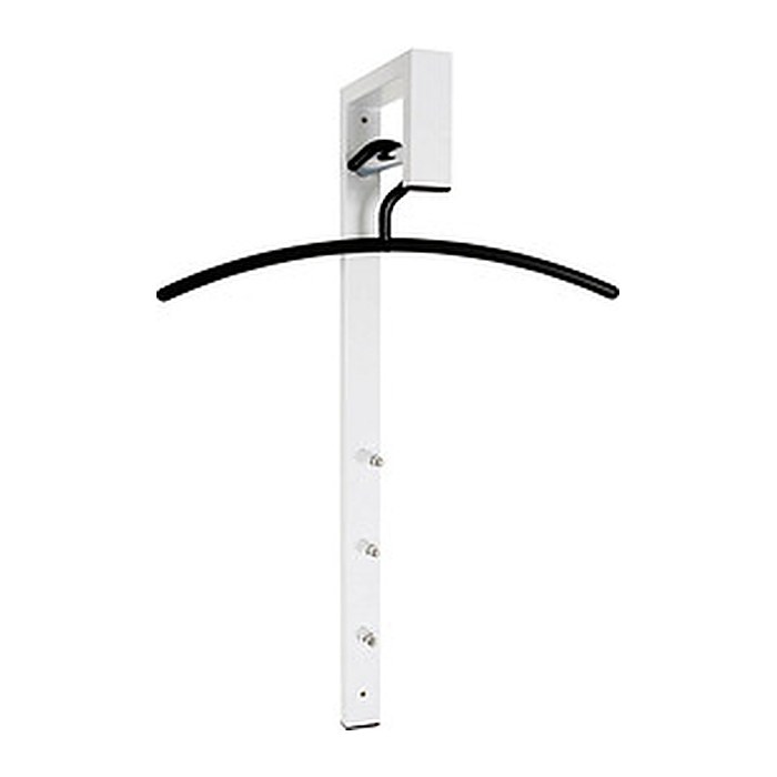 HAKU Möbel Wandgarderobe 89345 weiß Metall 3 Haken 4,0 x 70,0 cm, 1 St.