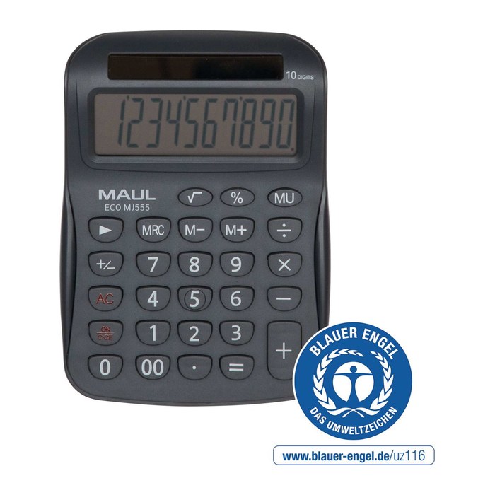 MAUL ECO MJ 555 Tischrechner grau