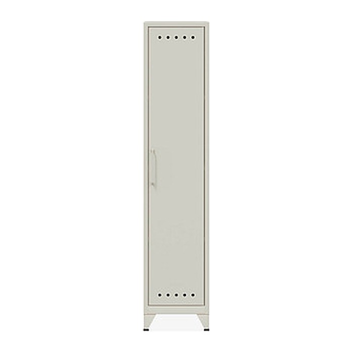 BISLEY Stahlschrank Fern Locker FERLOC3S696 verkehrsweiß 3 Fachböden 38,0 x 51,0 x 180,0 cm, aufgebaut, 1 St.
