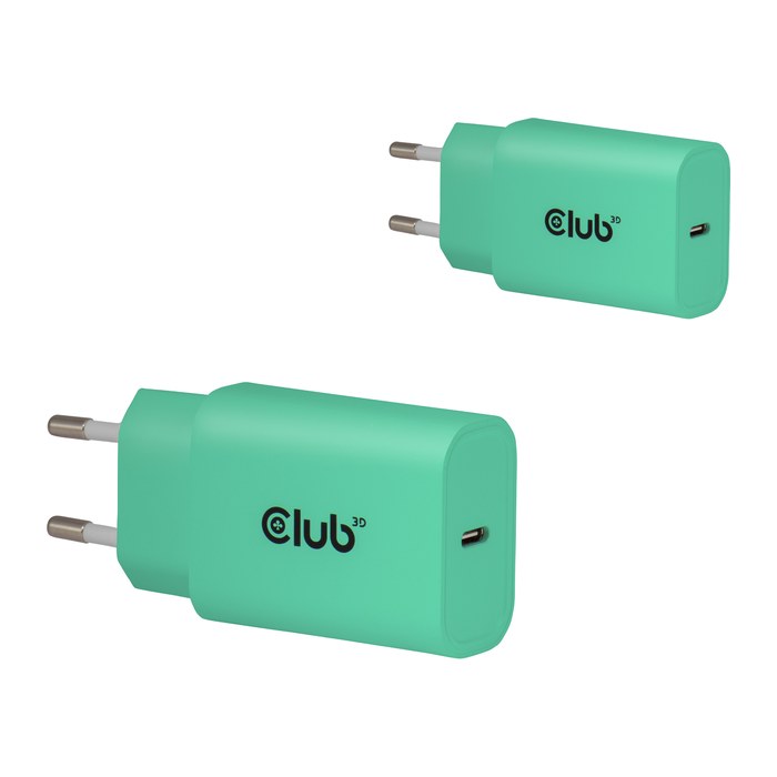 Club3D Lifestyle Ladegerät USB-C 30Watt, 2Stk grün retail