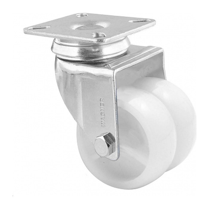 WAGNER® design yourself Apparate-Doppel-Lenkrolle ECO RO 1252 weiß