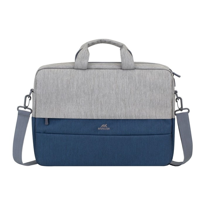 Riva NB Tasche Prater 15,6" grau/blau 7532