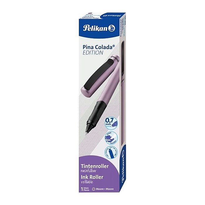 Pelikan Pina Colada Tintenroller mauve-metallic 0,7 mm, Schreibfarbe: blau, 1 St.