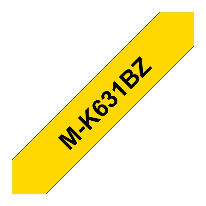 brother Schriftband M-K M-K631 MK631BZ, 12 mm, schwarz auf gelb, 1 St.