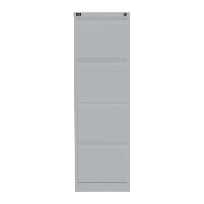 BISLEY LIGHT Hängeregistraturschrank silber 4 Schubladen 41,3 x 62,2 x 132,1 cm, 1 St.