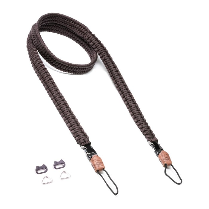 C-ROPE Kameragurt Traveler aus Paracord 125cm Dark Coffee retail