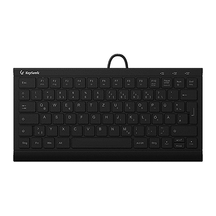 KeySonic Mini Tastatur Nummernblock KSK-5011ELC DE Schwarz