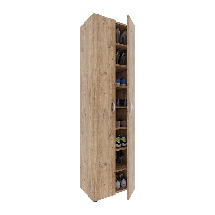 VCM my home Schuhschrank Ulas XXL, 918426 eiche 49,0 x 34,0 x 178,0 cm, 1 St.