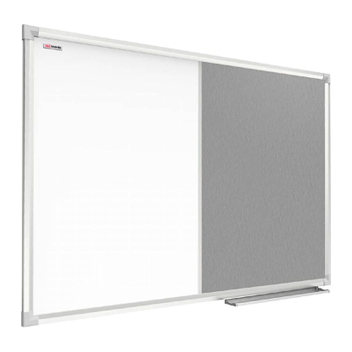 ALLboards Whiteboard-Pinnwand 120,0 x 90,0 cm Textil weiß