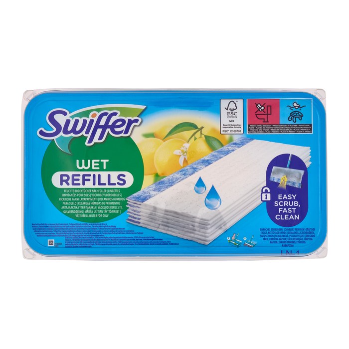Swiffer WET REFILLS Feuchte Bodentücher Mikrofaser, 24 St.