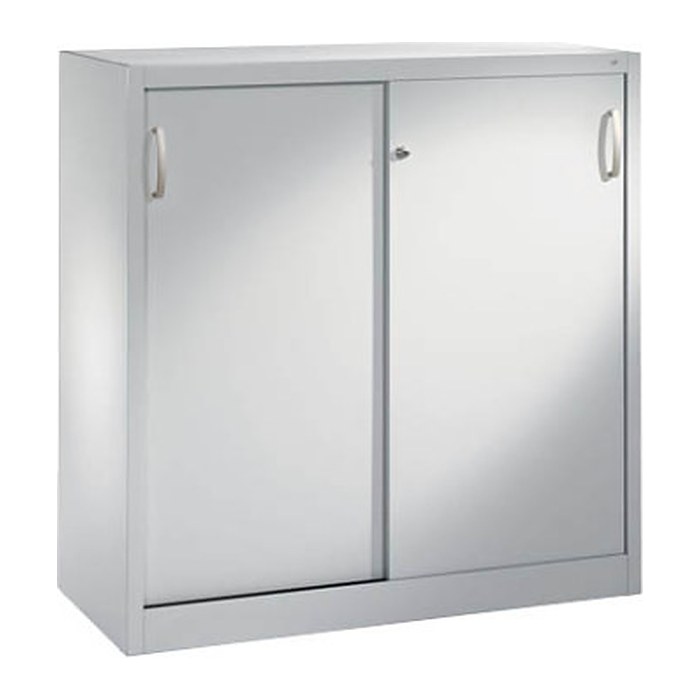 CP Schiebetürenschrank C 2000 Acurado, 2047-00 S10020 lichtgrau 2 Fachböden 120,0 x 40,0 x 120,0 cm
