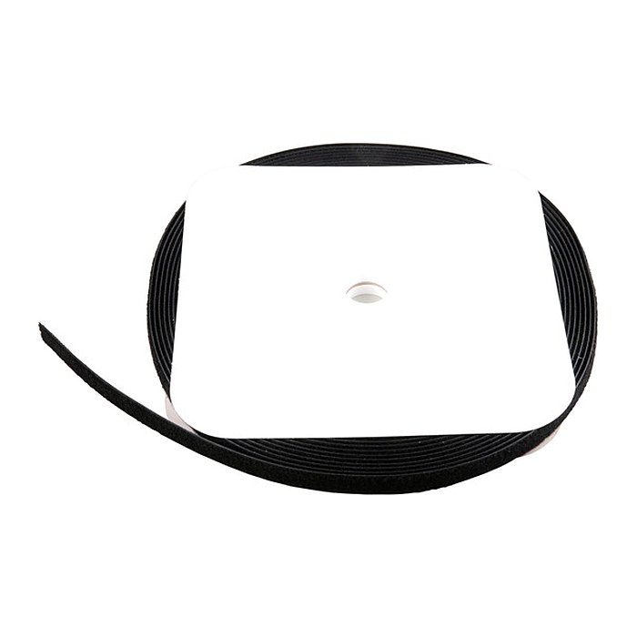 EFB Klettband 20mm schwarz, 25 Meter Rolle