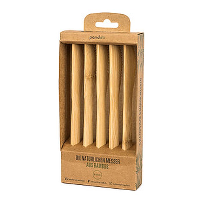 pandoo Mehrweg-Messer, Holz, 5 St.