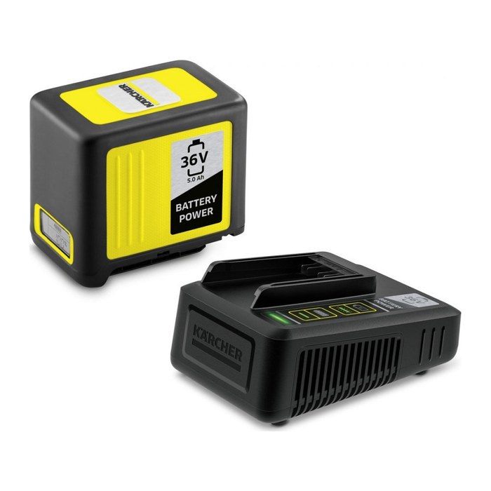 KÄRCHER Werkzeugakku mit Schnellladegerät STARTER KIT BATTERY POWER 36/50 Lithium-Ionen 36,0 V, 5,0 Ah