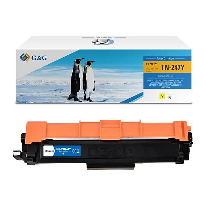 G&G Toner kompatibel mit Brother TN-247Y Gelb