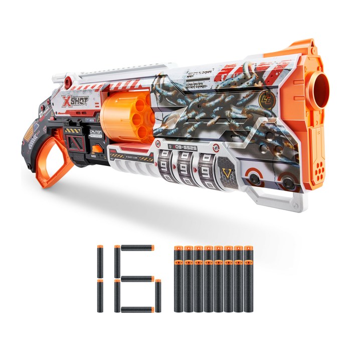 ZURU™ Blaster X-Shot Skins Lock schwarz, orange, weiß
