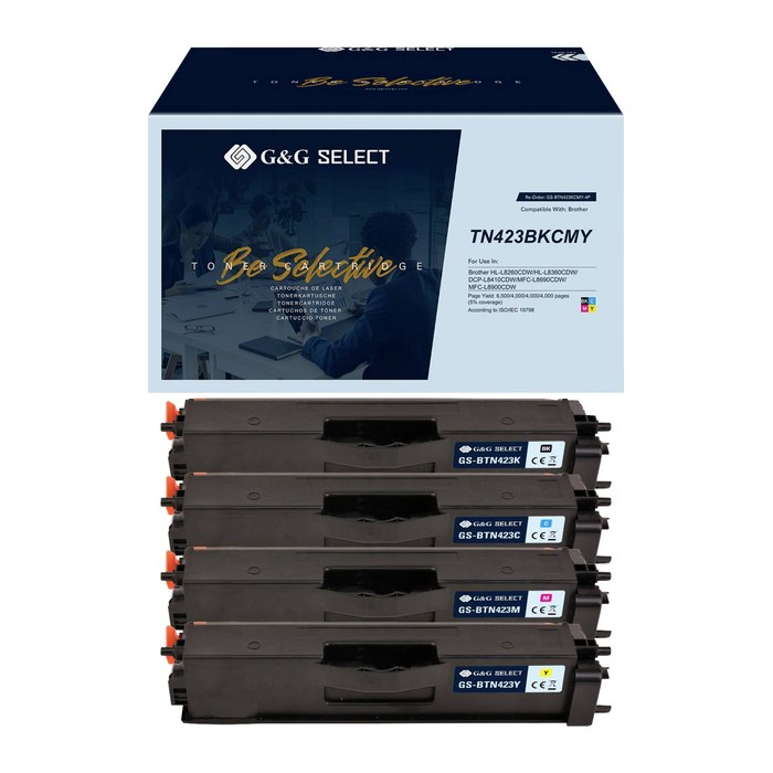 G&G Select Toner 4er Set kompatibel mit Brother TN-423CMYK