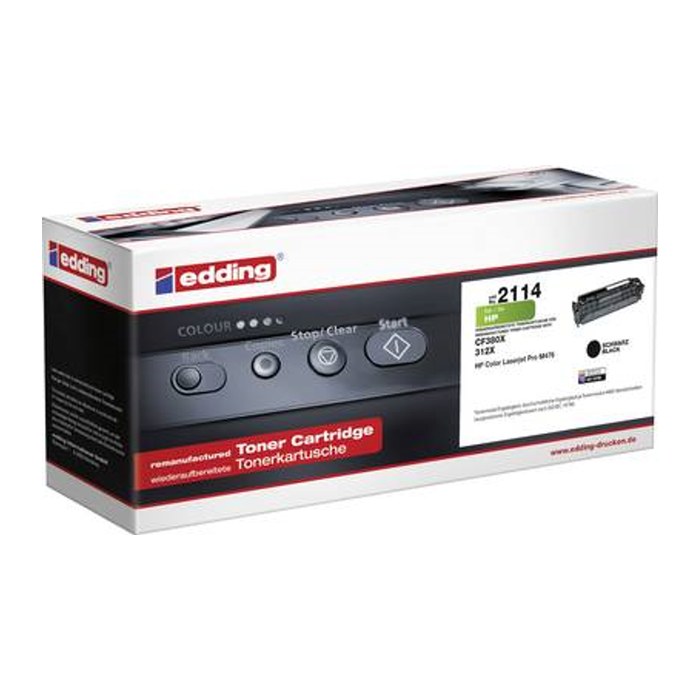 edding EDD-2114 schwarz Toner kompatibel zu HP 312X (CF380X)